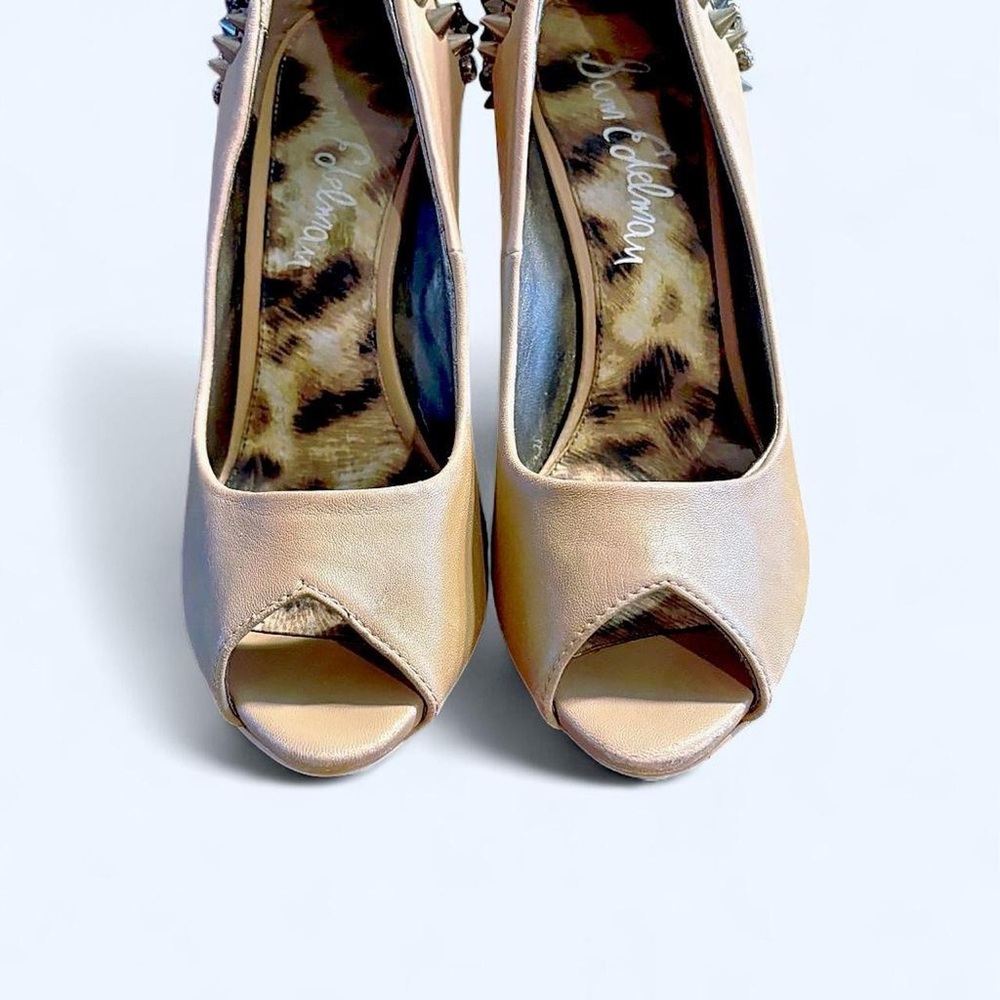 Sam Edelman Beige Peep Toe Heels